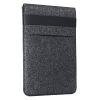 Чохол-карман з повсті з резинкою Gmakin Dark Grey для MacBook Air / Pro 15"' / Pro 16''