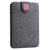 Чохол-карман з повсті на липучці Gmakin Dark Grey для MacBook Pro 13"-14" / Air 13''