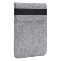Чехол-карман из войлока с резинкой Gmakin Light Grey для MacBook Pro 13"-14" / Air 13''