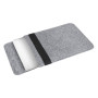 Чехол-карман из войлока с резинкой Gmakin Light Grey для MacBook Pro 13"-14" / Air 13''