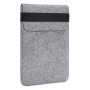 Чехол-карман из войлока с резинкой Gmakin Light Grey для MacBook Pro 13"-14" / Air 13''