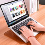 Папка конверт с подставкой для MacBook Air 13,3'' Wiwu Skin Pro2 Portable Stand brown