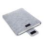 Чохол-папка із повсті з липучкою FreeFelt Light Grey для MacBook Pro 13"-14" / Air 13''