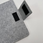 Чохол-папка із повсті з липучкою FreeFelt Light Grey для MacBook Pro 13"-14" / Air 13''