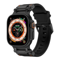 Силіконовий ремінець Armor Pro silicone black для годинника Apple Watch black