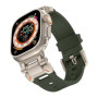 Силіконовий ремінець Armor Pro silicone titanium для годинника Apple Watch green