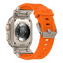 Силіконовий ремінець Armor Pro silicone titanium для годинника Apple Watch orange