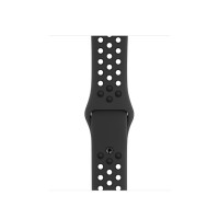 Силиконовый ремешок Nike Silicon sport band для часов Apple Watch anthracite black