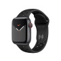 Силиконовый ремешок Nike Silicon sport band для часов Apple Watch anthracite black