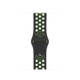 Силиконовый ремешок Nike Silicon sport band для часов Apple Watch black-lime