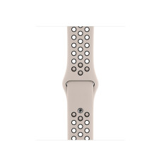 Силиконовый ремешок Nike Silicon sport band для часов Apple Watch sand-black
