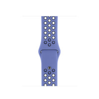 Силиконовый ремешок Nike Silicon sport band для часов Apple Watch royal pulse - black