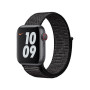 Нейлоновый ремешок Nike Neylon sport loop для часов Apple Watch black