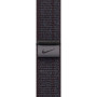 Нейлоновый ремешок Nike Neylon sport loop NEW для часов Apple Watch black / blue