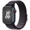 Нейлоновый ремешок Nike Neylon sport loop NEW для часов Apple Watch black / blue
