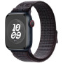 Нейлоновый ремешок Nike Neylon sport loop NEW для часов Apple Watch black / blue