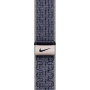 Нейлоновый ремешок Nike Neylon sport loop NEW для часов Apple Watch grey / blue