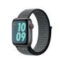 Нейлоновый ремешок Nike Neylon sport loop для часов Apple Watch indigo lime