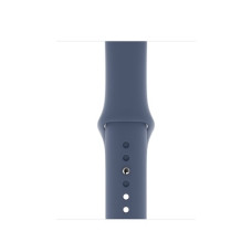 Силиконовый ремешок Silicon sport band для часов Apple Watch alaskan blue