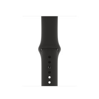 Силиконовый ремешок Silicon sport band для часов Apple Watch black