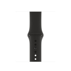 Силиконовый ремешок Silicon sport band для часов Apple Watch black