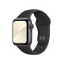 Силиконовый ремешок Silicon sport band для часов Apple Watch black