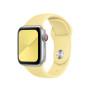 Силиконовый ремешок Silicon sport band для часов Apple Watch lemon cream