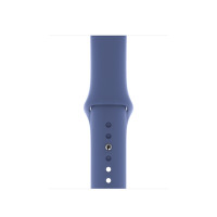 Силиконовый ремешок Silicon sport band для часов Apple Watch linen blue