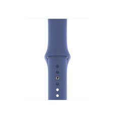 Силиконовый ремешок Silicon sport band для часов Apple Watch linen blue