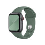 Силиконовый ремешок Silicon sport band для часов Apple Watch pine green