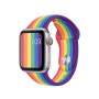 Силиконовый ремешок Silicon sport band для часов Apple Watch pride