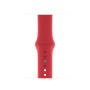 Силиконовый ремешок Silicon sport band для часов Apple Watch red