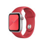 Силиконовый ремешок Silicon sport band для часов Apple Watch red
