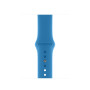 Силиконовый ремешок Silicon sport band для часов Apple Watch surf blue