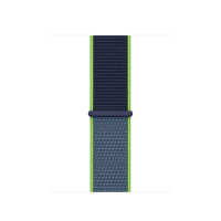 Нейлоновий ремінець Neylon sport loop для годинника Apple Watch neon lime