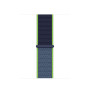 Нейлоновый ремешок Neylon sport loop для часов Apple Watch neon lime