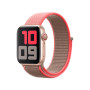 Нейлоновый ремешок Neylon sport loop для часов Apple Watch neon pink