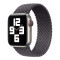 Плетений силіконовий ремінець Braided Solo Loop для годинника Apple Watch charcoal gray