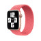 Плетений силіконовий ремінець Braided Solo Loop для годинника Apple Watch pink punch