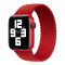 Плетений силіконовий ремінець Braided Solo Loop для годинника Apple Watch red