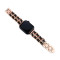 Металлический ремешок Chanell Leather для часов Apple Watch rose black