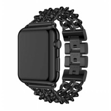 Металлический ремешок Chanell New для часов Apple Watch black