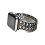 Металевий ремінець Chanell New для годинника Apple Watch black