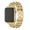 Металевий ремінець Chanell New для годинника Apple Watch gold