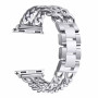 Металевий ремінець Chanell New для годинника Apple Watch silver