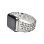 Металевий ремінець Chanell New для годинника Apple Watch silver