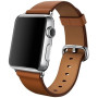 Кожаный ремешок Classic Buckle Leather для часов Apple Watch brown