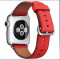 Шкіряний ремінець Classic Buckle Leather для годинника Apple Watch red