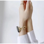 Металлический ремешок Fashion Coarse Weaving для часов Apple Watch rose gold