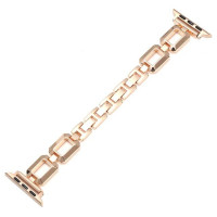 Металевий ремінець Fashion Coarse Weaving для годинника Apple Watch rose gold